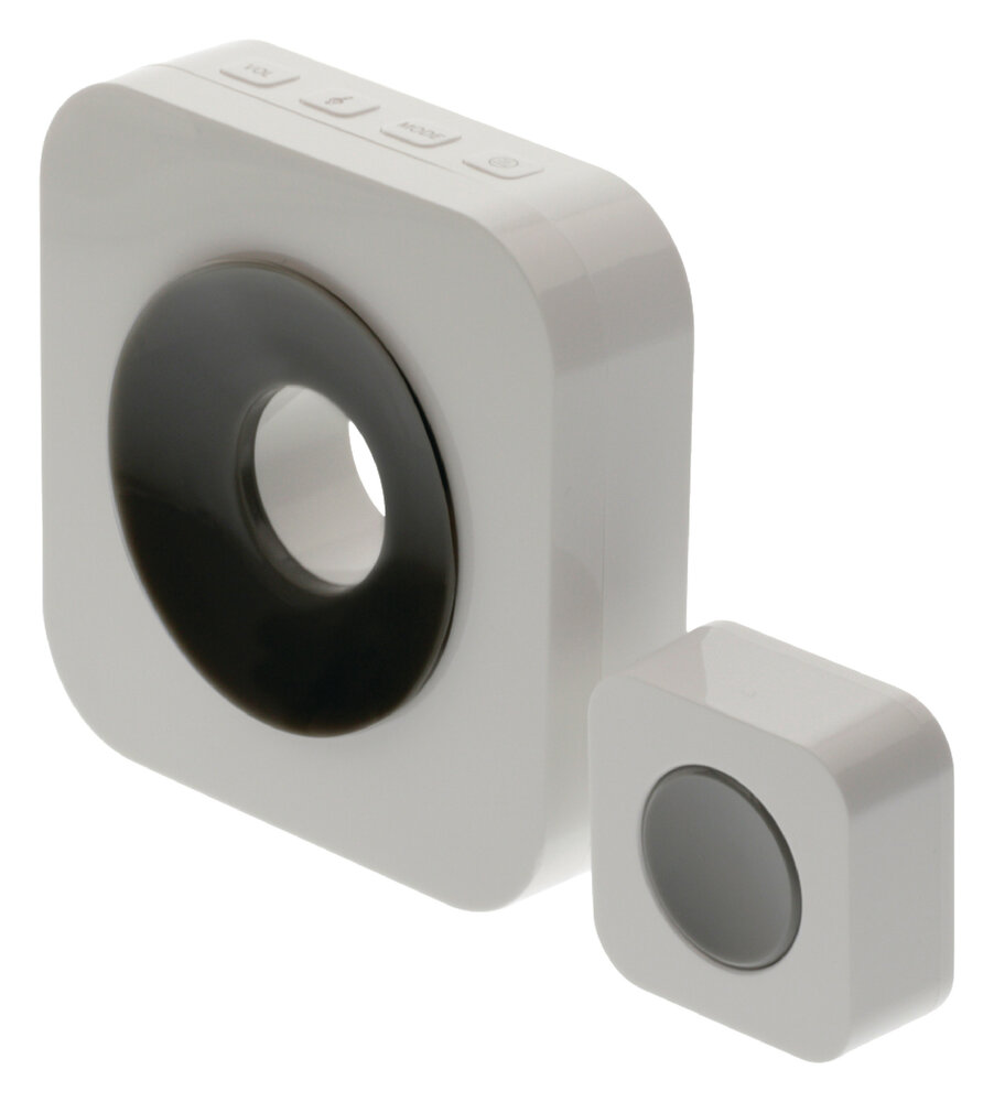 K&ouml;nig draadloze deurbel set - Knop + ontvanger