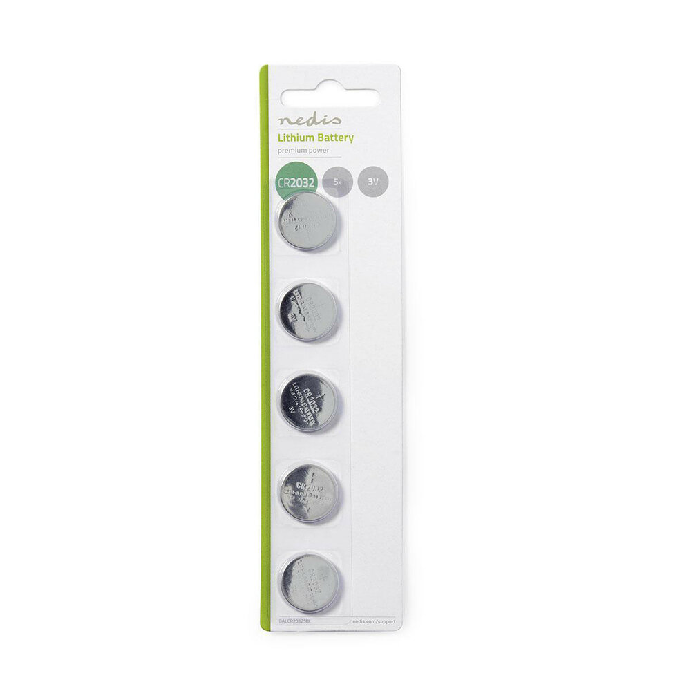 Lithium Knoopcel Batterij CR2032 3 V 5-Blister