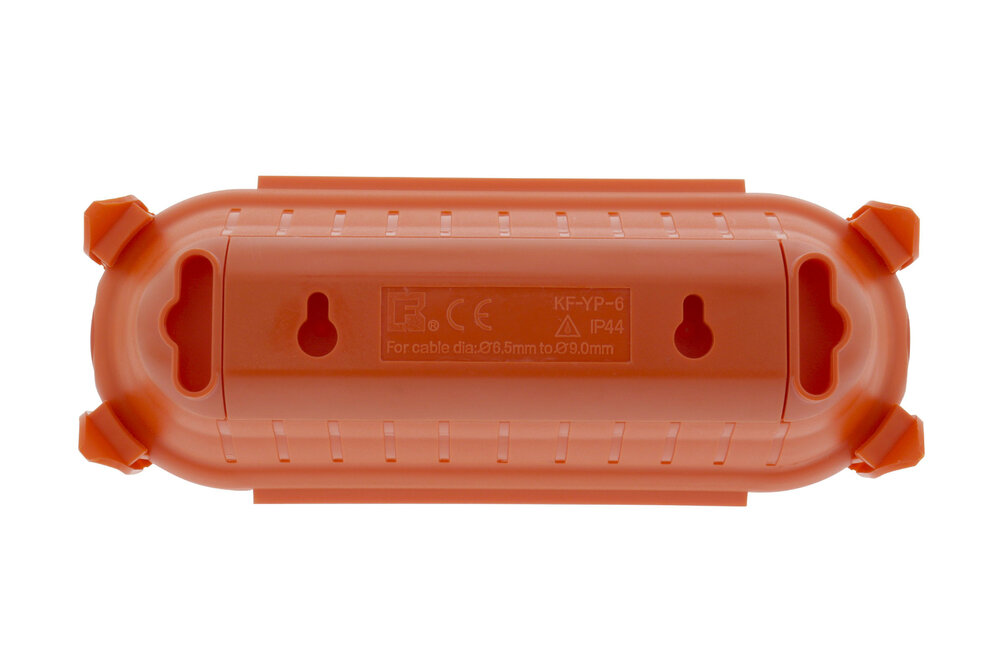 Stekkerbox voor buiten IP44 Oranje
