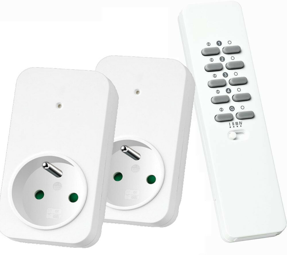Set draadloos dimmen  (met 2 x dimmer led, halogeen, gloei)