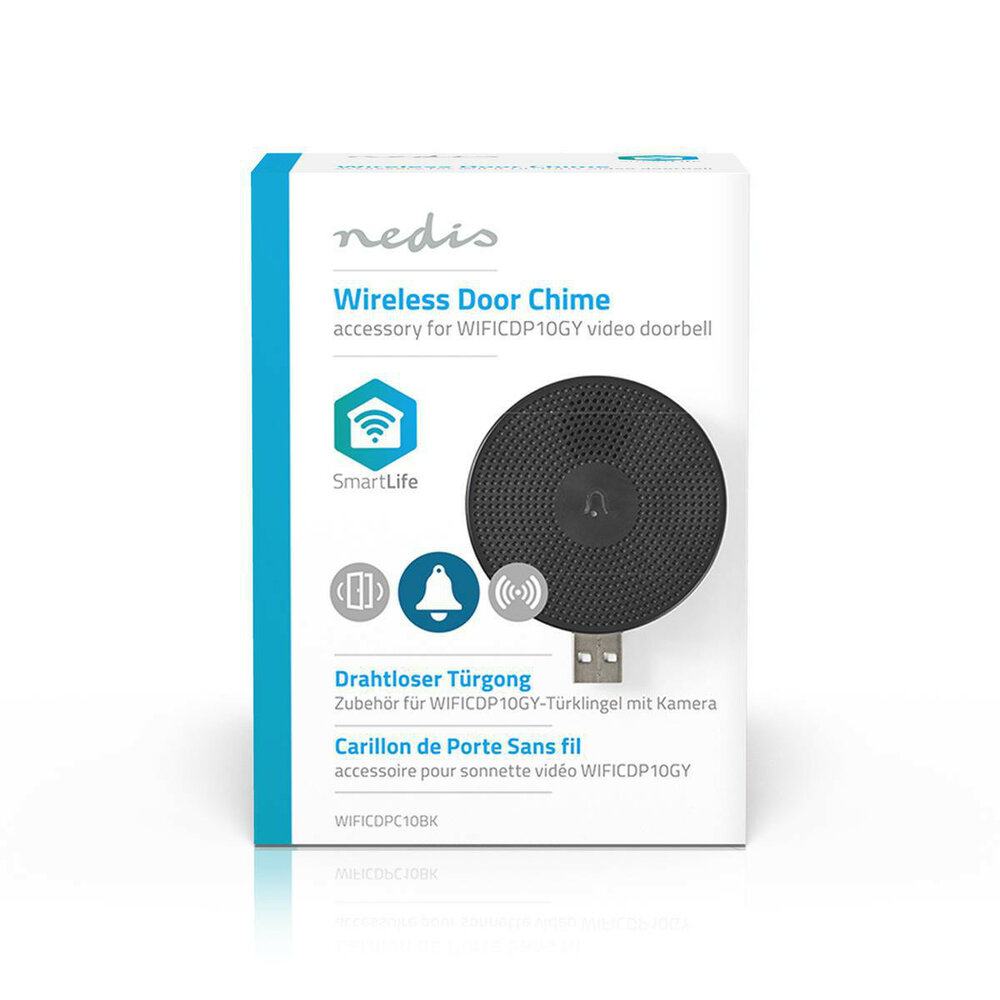 Draadloze Deurbelontvanger. Accessoire voor WIFICDP10GY (USB)