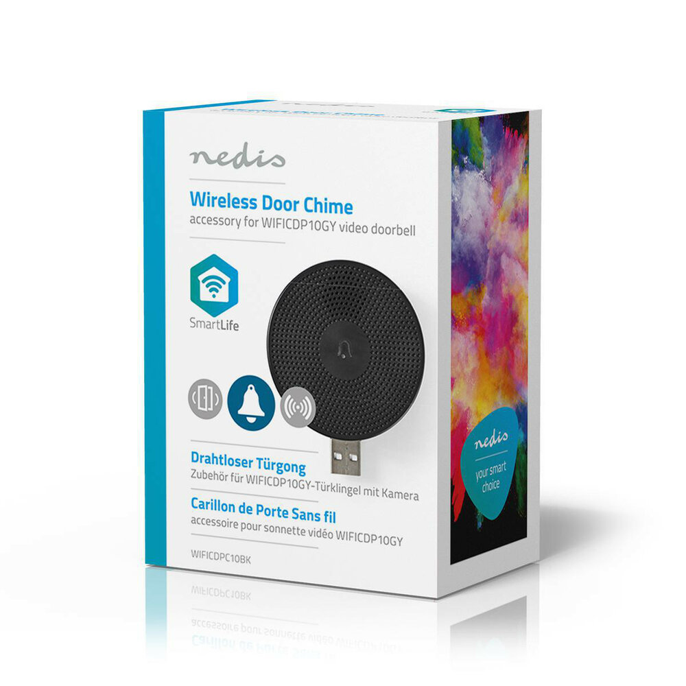 Draadloze Deurbelontvanger. Accessoire voor WIFICDP10GY (USB)