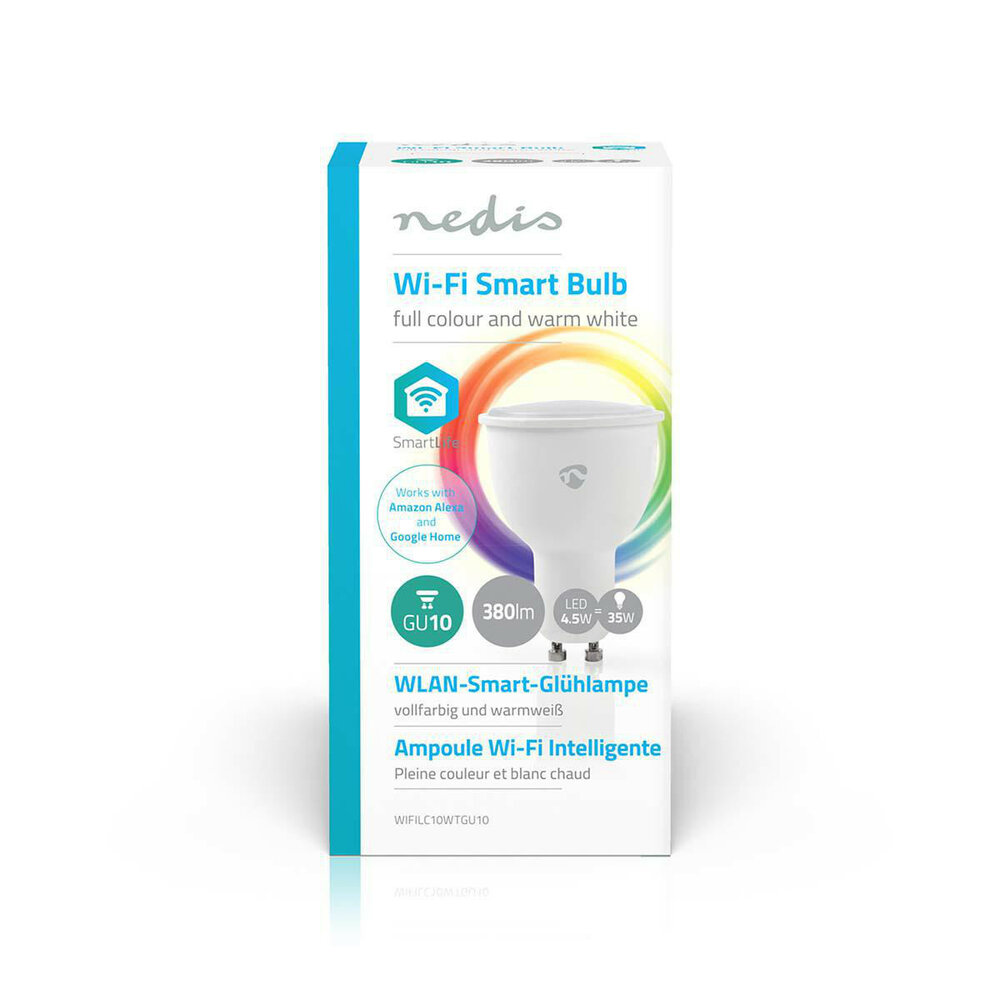 Wi-Fi smart LED-lamp | Full-Colour en Warm-Wit | GU10