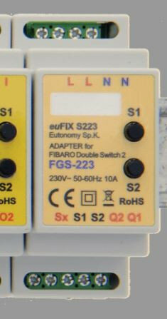 euFIX S223 voor FGS-223 Fibaro double switch 2