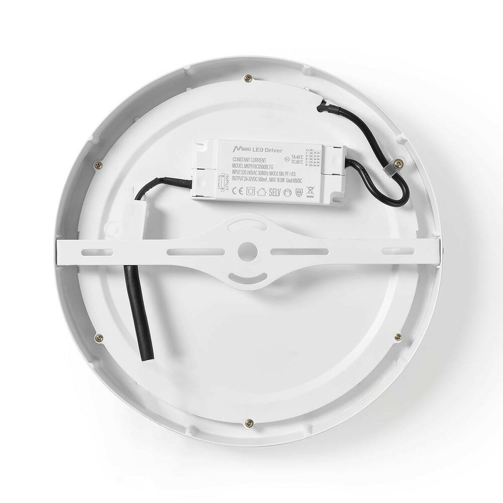 Wi-Fi Smart Plafondlamp | Rond | &oslash; 30 cm | Warm tot Koel Wit | 1200 lm | 18 W | Slank Design | Aluminium