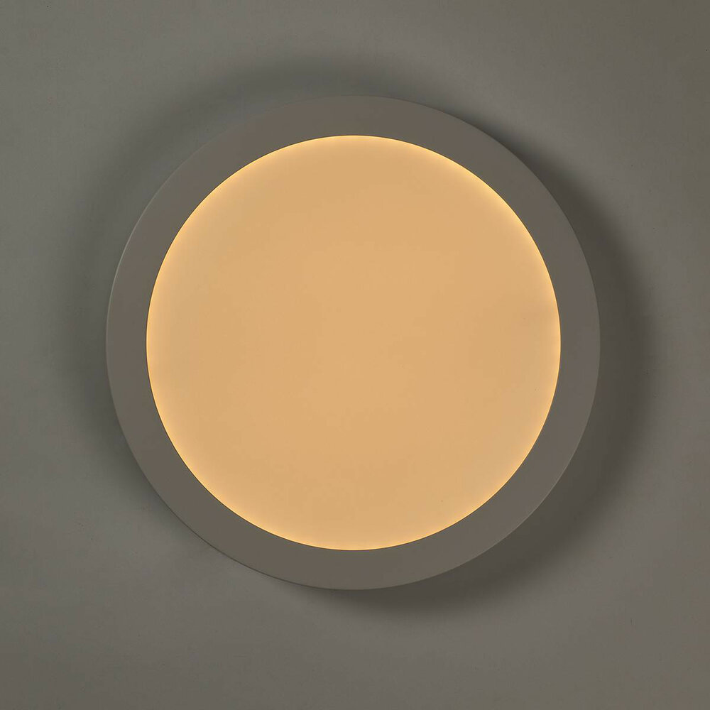 Wi-Fi Smart Plafondlamp | Rond | &oslash; 30 cm | Warm tot Koel Wit | 1200 lm | 18 W | Slank Design | Aluminium