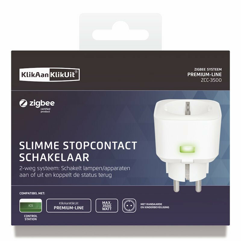 KlikAanKlikUit Zigbee Stekker schakelaar - ZCC-3500
