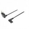 Euro Stroomkabel Euro Male - IEC-320-C7 3.00 m Zwart