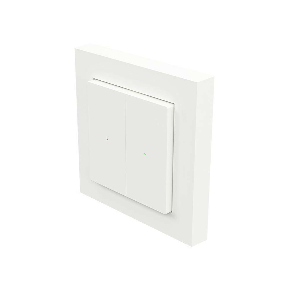 Wandschakelaar Z-Push - RAL9003 Glossy - Heatit- Zwave