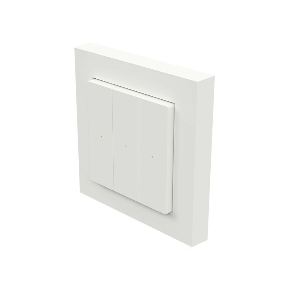 Wandschakelaar Z-Push - RAL9003 Glossy - Heatit- Zwave