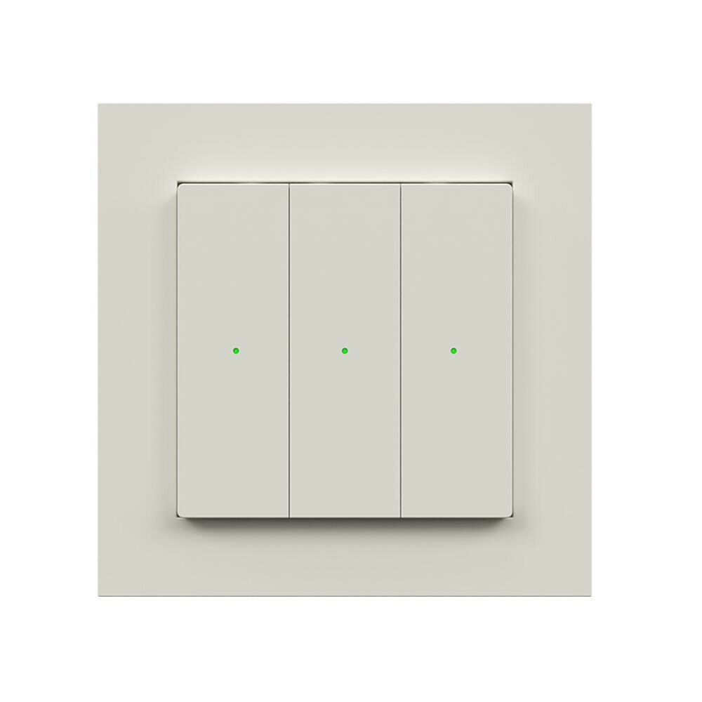 Wandschakelaar Z-Push - RAL9010 Glossy - Heatit- Zwave