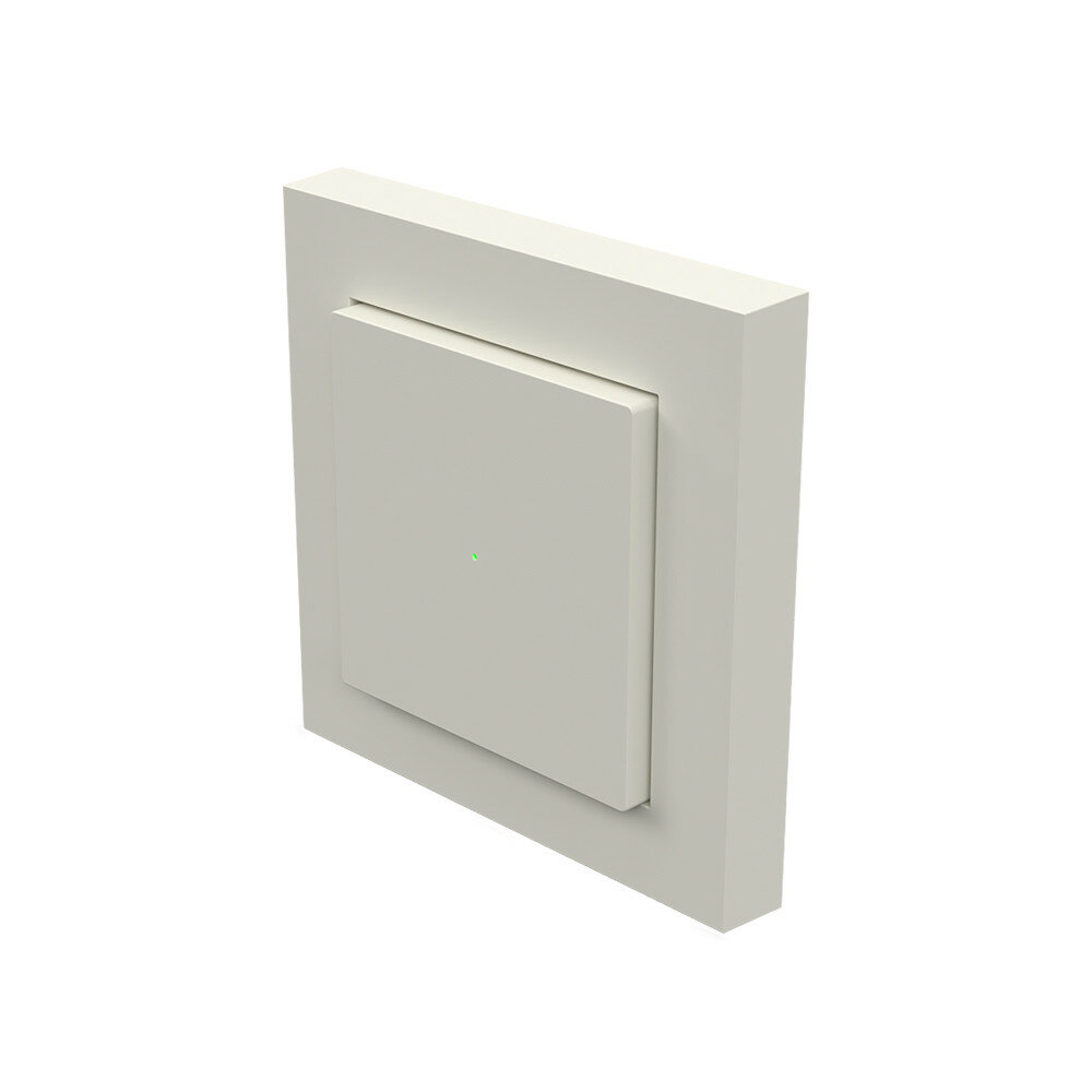 Wandschakelaar Z-Push - RAL9010 Glossy - Heatit- Zwave