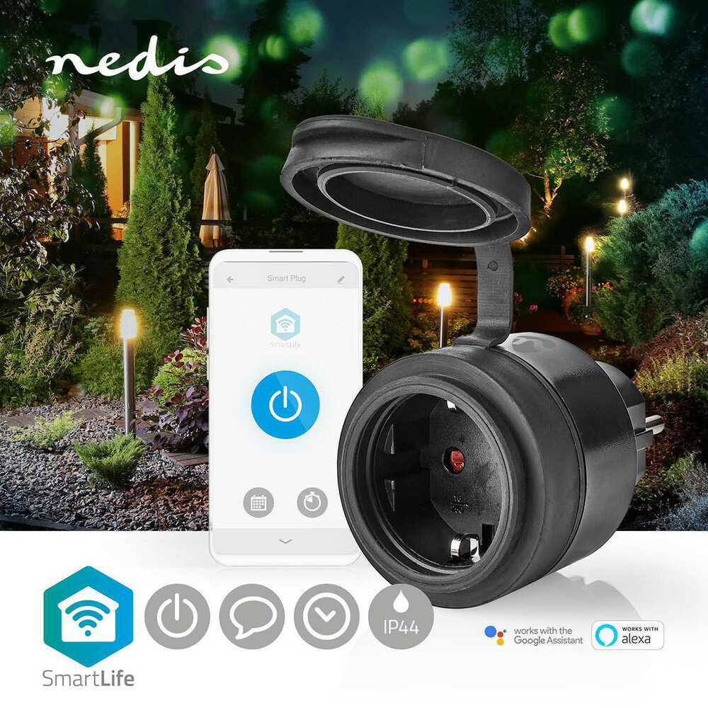 Nedis Smart plug for outdoor - 3680 Watt - IP44