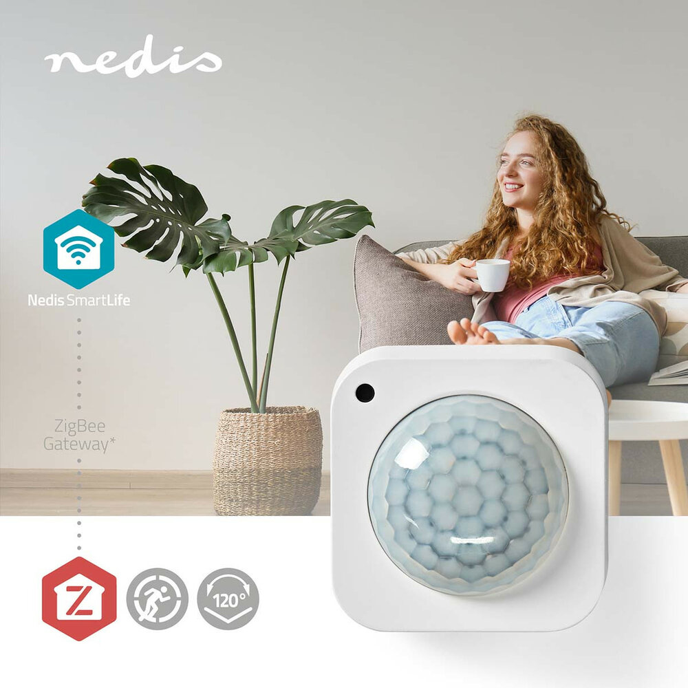 Zigbee 3.0 | Batterij Gevoed / USB Gevoed | Detectiehoek: 100 &deg; | Detectiebereik: 7 m | Max. batterijduur: 24 Maanden | 