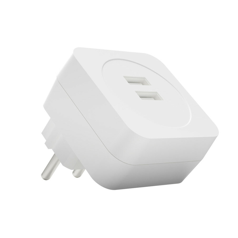 Multifunctionele range extender met 2 USB poorten