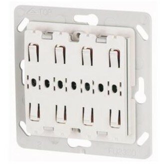 XCOMFORT Pulsdrukker universeel 55 mm systeem 2-voudig zonder ledsignalering