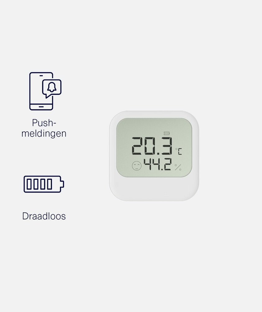 ZTHS-200 Temperatuur en luchtvochtigheid sensor met display