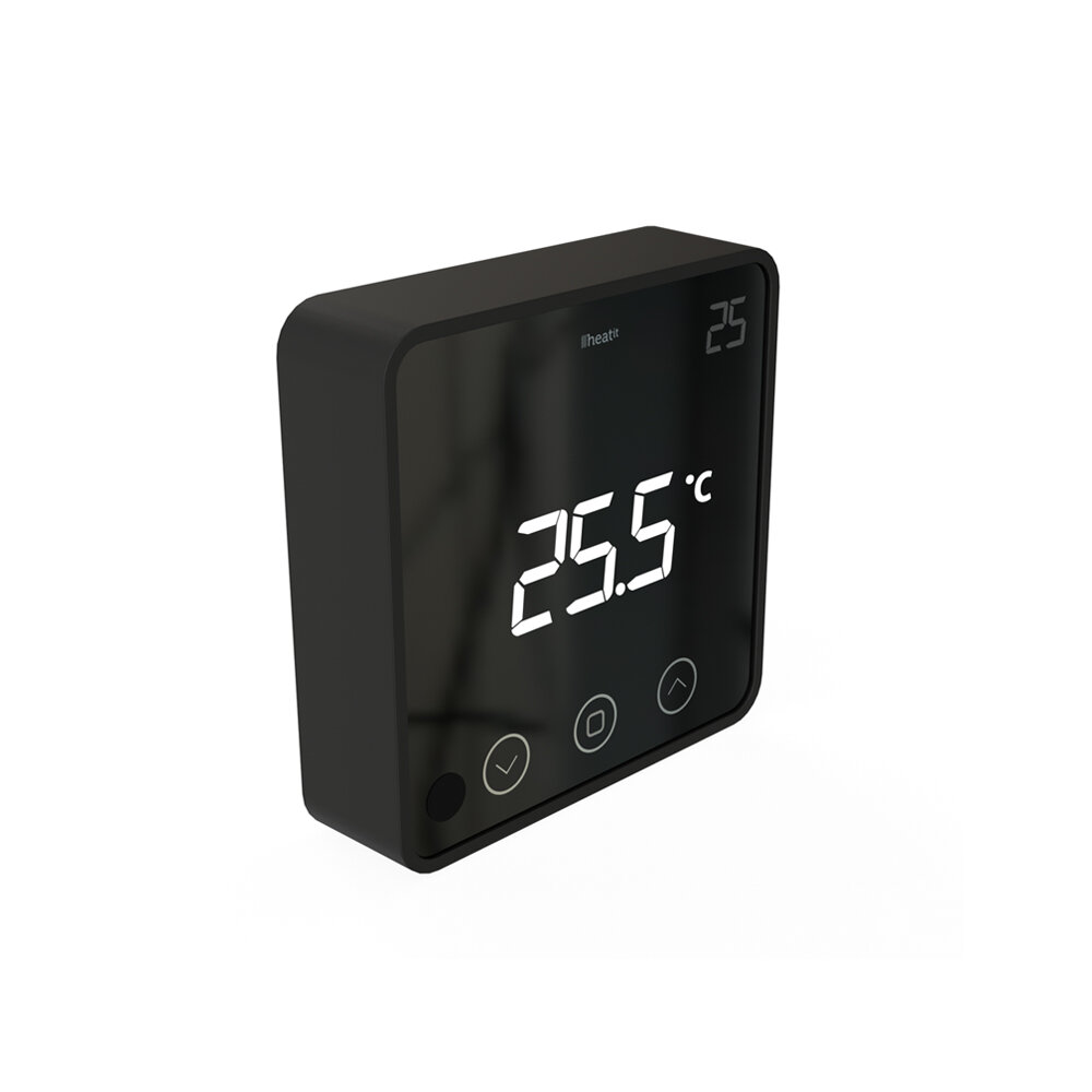 HeatIT kamerthermostaat z-wave - zwart