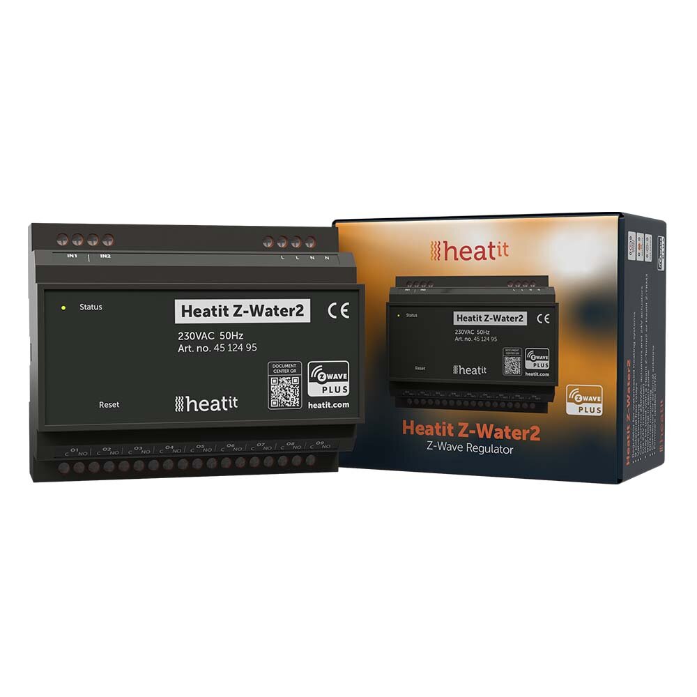 HeatIT, Z-water2, DIN rail module, z-wave