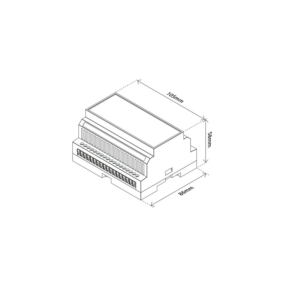 HeatIT, Z-water2, DIN rail module, z-wave - maten