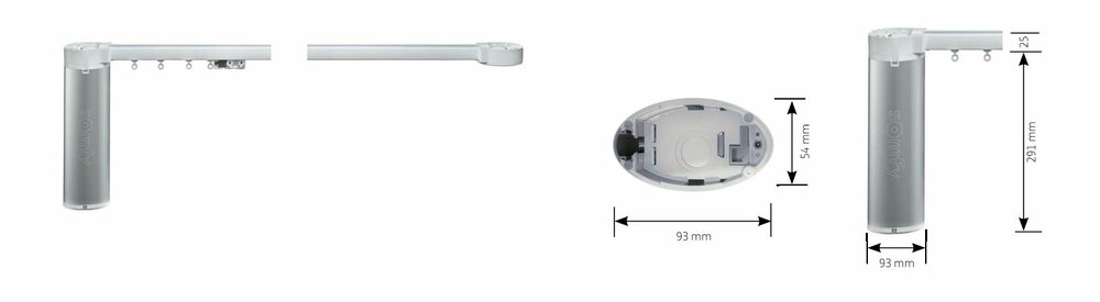 Somfy Glydea 60 Wave - Electrische gordijnrail