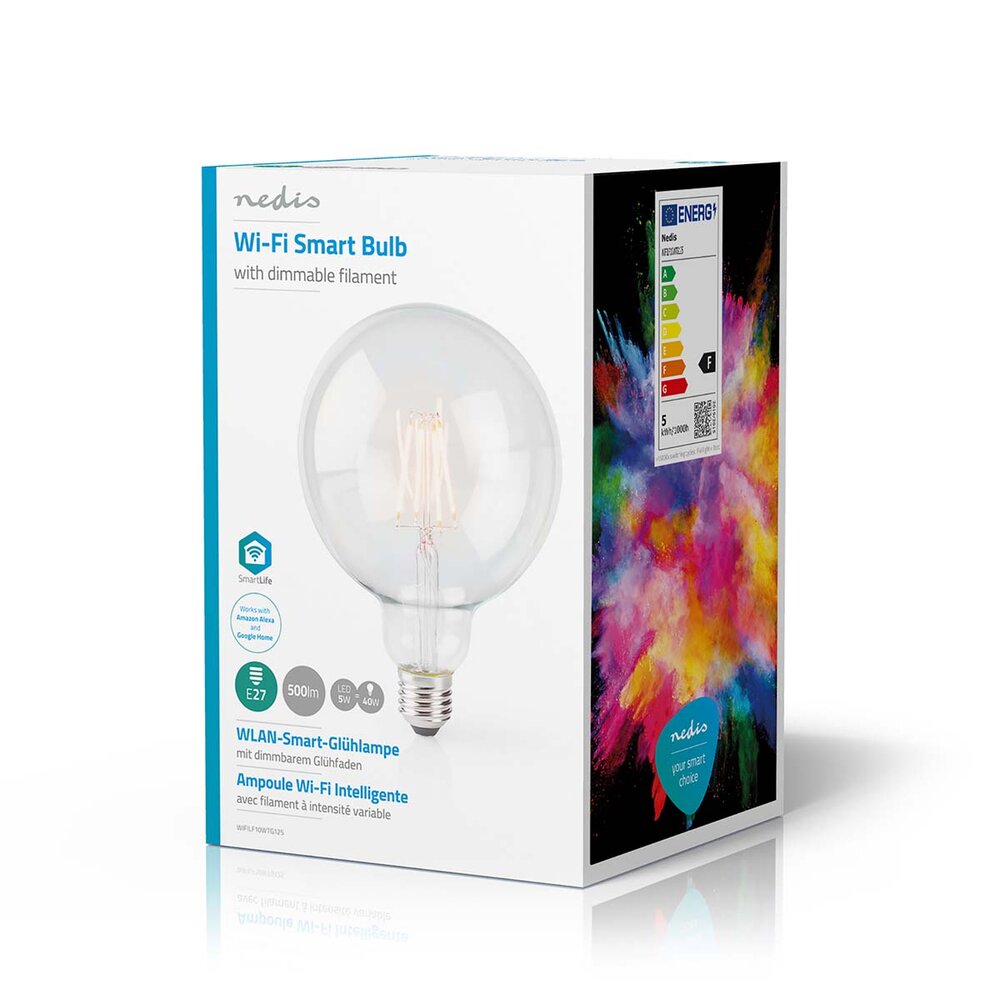 Wi-Fi Smart LED Lamp | warm-wit | E27 | 125 mm | 5 W | 500 lm