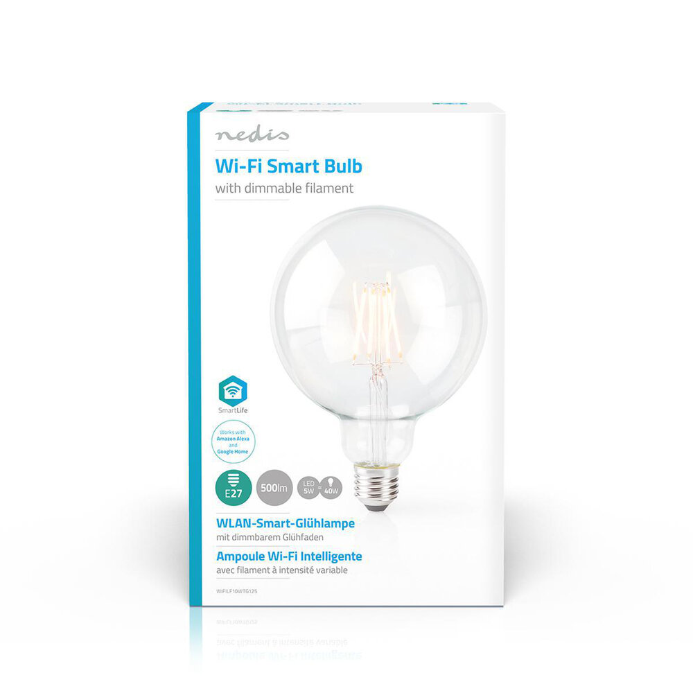 Wi-Fi Smart LED Lamp | warm-wit | E27 | 125 mm | 5 W | 500 lm