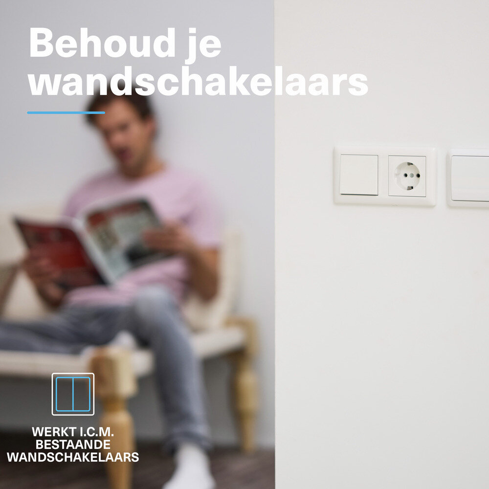 Klikaanklikuit Matter inbouwschakelaar | Matter en 433 Mhz| MACM-1800