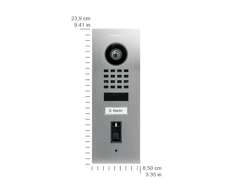 Doorbird D1101FV Video intercom module met vingerafdruk - inbouw
