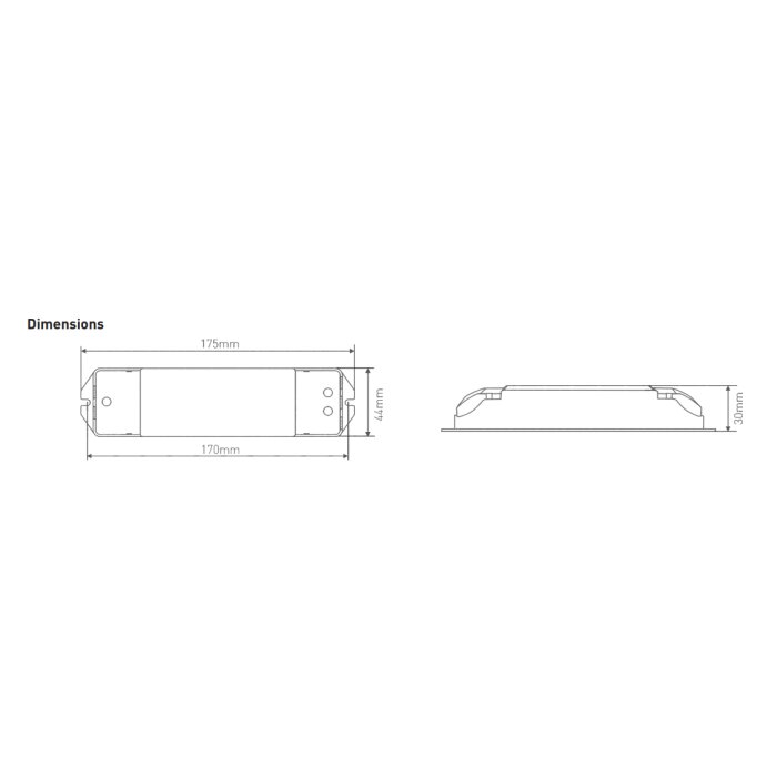 LTech 22641 LED Driver &ndash; Dali &ndash; 12&ndash;24V DC / 5A per kanaal / 200W