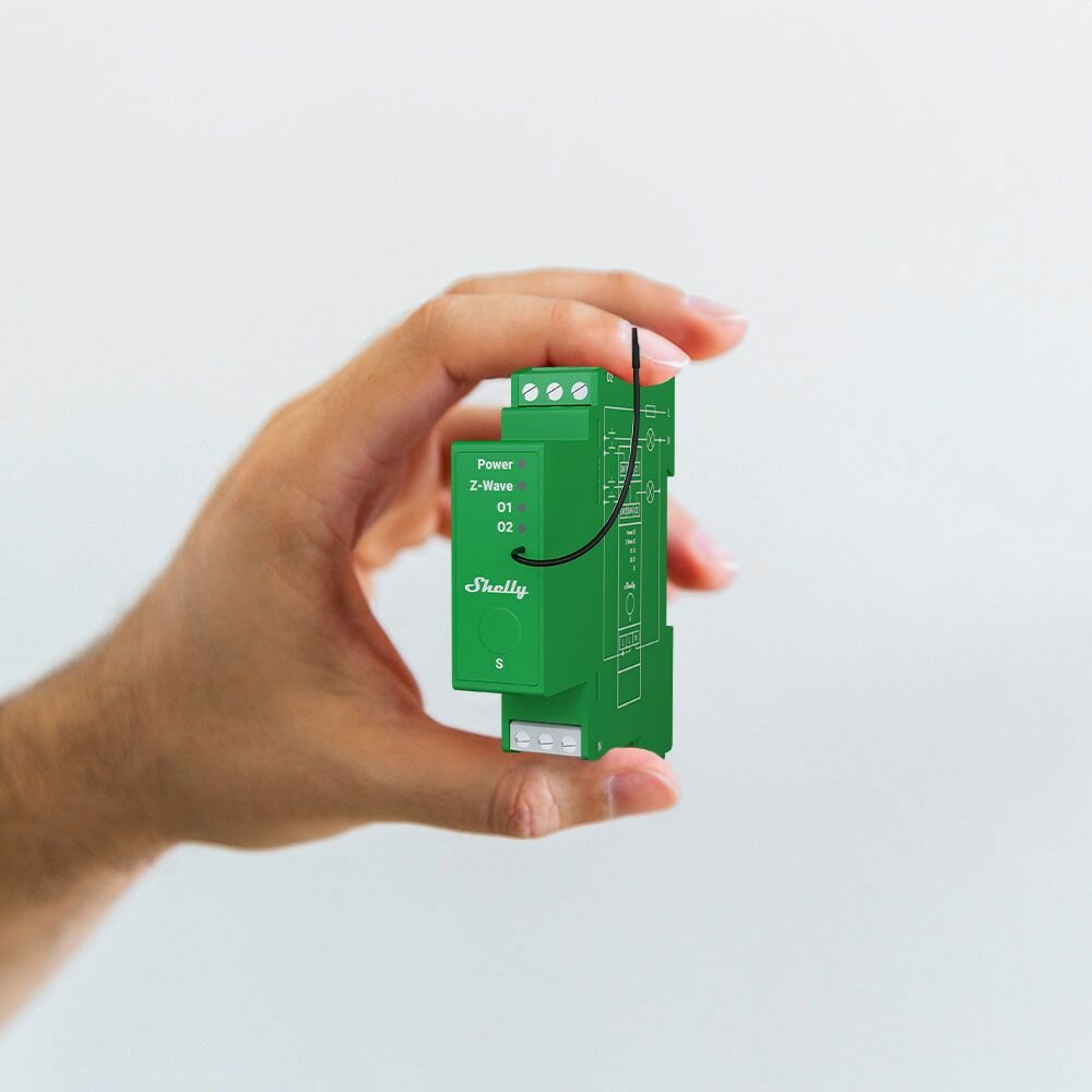 Shelly Wave Pro Dimmer 2PM - 2-voudige dimmer op DIN rail