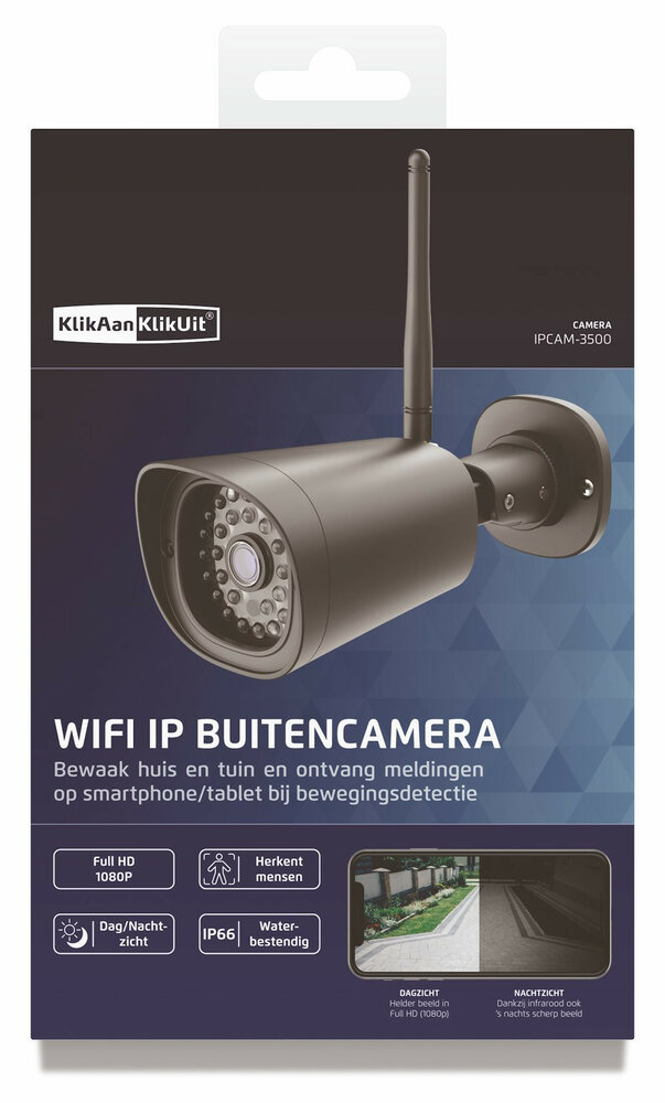 klikaanklikuit BewakingscameraI PCAM-3500 voor buiten Zwart