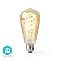 Nedis Wi-Fi Smart bulb, Warm tot Koel Wit LED Filamentlamp, groot