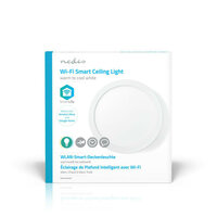Wi-Fi Smart Plafondlamp | Rond | &oslash; 30 cm | Warm tot Koel Wit | 1200 lm | 18 W | Slank Design | Aluminium