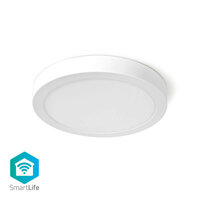 Wi-Fi Smart Plafondlamp | Rond | &oslash; 30 cm | Warm tot Koel Wit | 1200 lm | 18 W | Slank Design | Aluminium