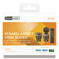 klikaanklikuit Schakelaar set voor buiten - AGC2-3500R voor Belgi&euml;-Frankrijk