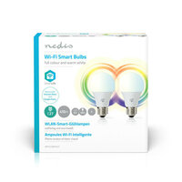 Wi-Fi smart LED-lamp | Full-Colour en warm -wit | E27 | 2-Pack