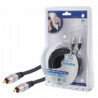 Subwooferkabel RCA Male - RCA Male 10.0 m Donkergrijs