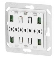 XCOMFORT Pulsdrukker universeel 55 mm systeem 1-voudig met ledsignalering