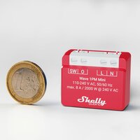 Shelly Qubino Wave 1 PM mini - module met potentiaalvrije uitgang en energiemeting