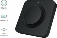 Draadloze dimmer draaiknop Klikaanklikuit zender, AWRT-1000, zwart