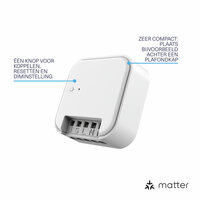 Klikaanklikuit Matter inbouwschakelaar | Matter en 433 Mhz| MACM-1800