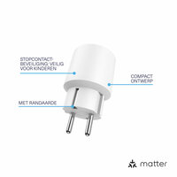 Klikaanklikuit Matter stekkerschakelaar | Matter en 433 Mhz| MACC-2300
