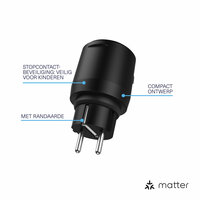 Klikaanklikuit Matter stekkerschakelaar voor buiten | Matter en 433 Mhz| MAGC-2300