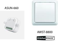 Klikaanklikuit dubbele zonwering/rolluik set - AWST-8800 + ASUN-660