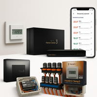 Complete draadloze vloerverwarmingset voor 6 zones
