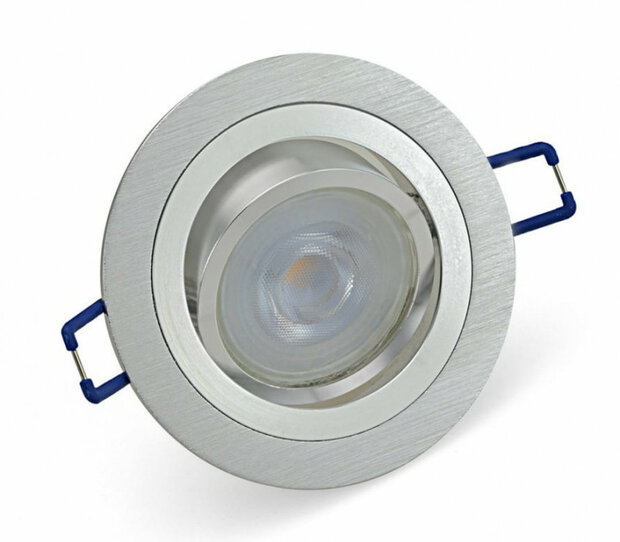 Inbouwspot &ndash; GU10 - 5.5W &ndash; 2700K &ndash; Rond Zilver