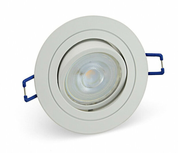 Inbouwspot &ndash; GU10 - 5.5W &ndash; 3000K &ndash; Rond Wit