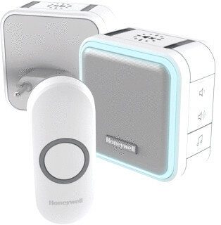 Honeywell Draadloze draagbare en plug-in deurbel - Wit