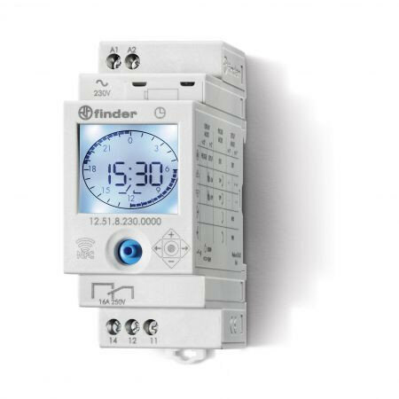 Finder tijdklok digitaal Astro. 1 kanaal 16A